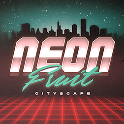 Neon Fruit Cityscape Thumbnail